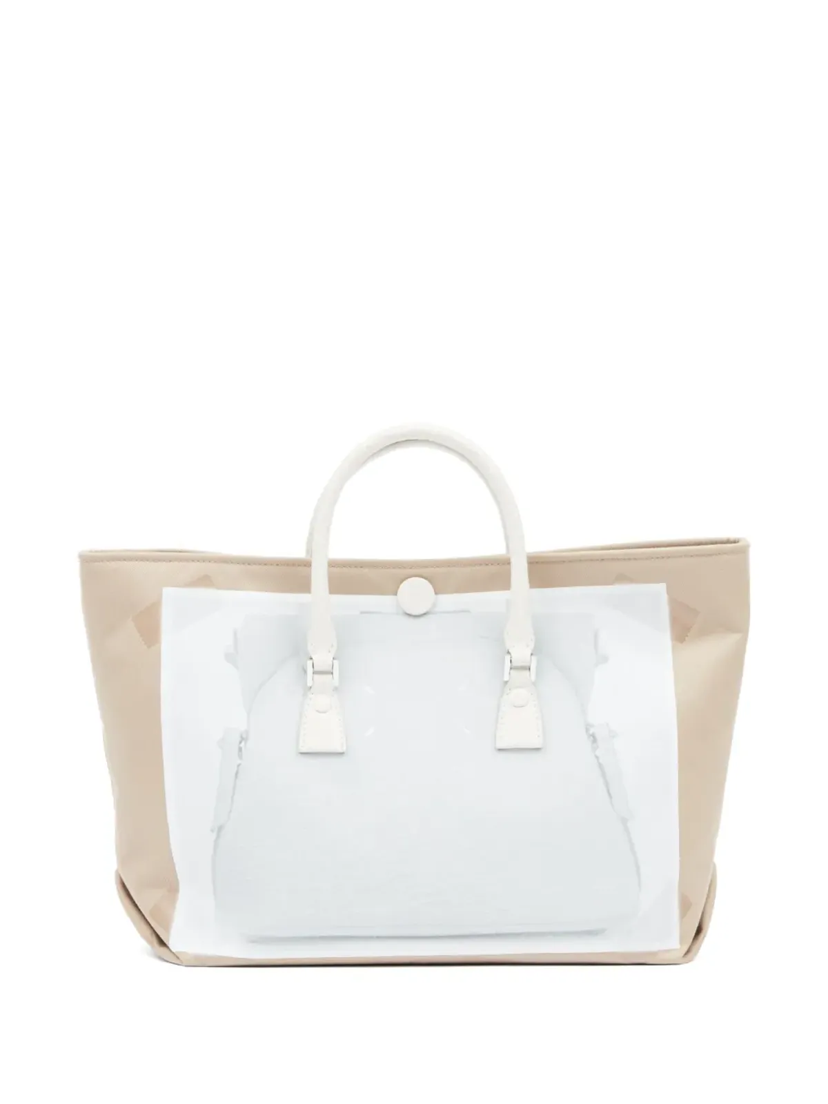 Maison Margiela ミクロ 5AC トロンプ・ルイユ トップハンドルバッグ - Neutrals - 画像4