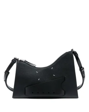 Maison Margiela ミニ スナッチド レザー ショルダーバッグ - ブラック - サムネイル1