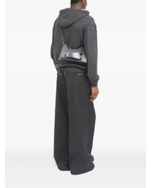 Maison Margiela ミニ スナッチド レザー ショルダーバッグ - ブラック - サムネイル2