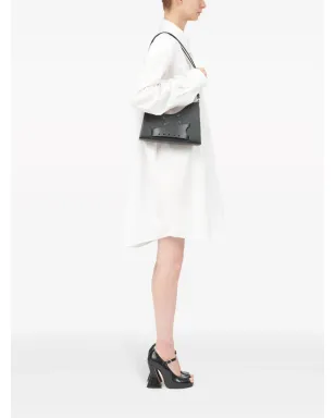 Maison Margiela ミニ スナッチド レザー ショルダーバッグ - ブラック - サムネイル3
