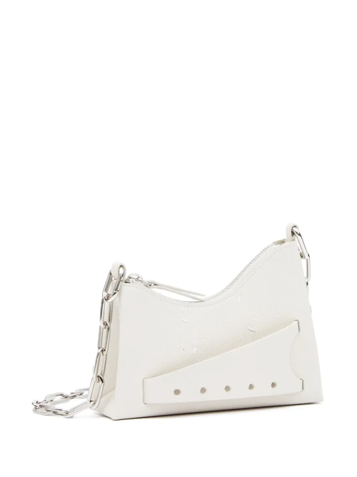 Maison Margiela Snatched レザー ミニバッグ - White - 画像5