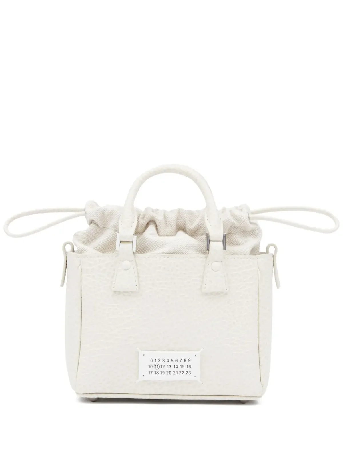 Maison Margiela 5AC ホリゾンタル レザー トートバッグ - ホワイト - 画像1