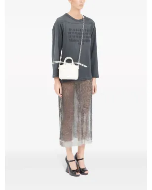Maison Margiela 5AC ホリゾンタル レザー トートバッグ - ホワイト - サムネイル2