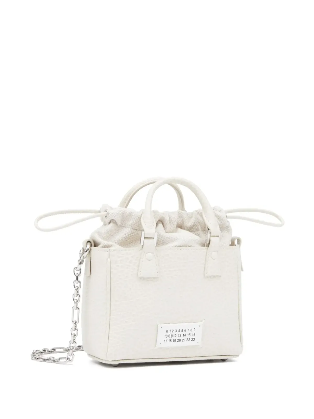 Maison Margiela 5AC ホリゾンタル レザー トートバッグ - ホワイト - 画像4