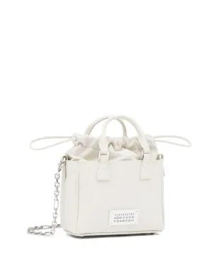 Maison Margiela 5AC ホリゾンタル レザー トートバッグ - ホワイト - サムネイル4
