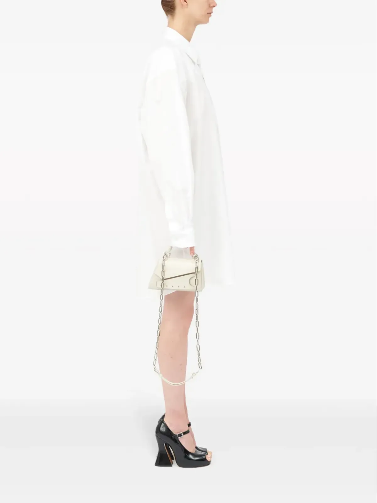 Maison Margiela スナッチド レザートートバッグ - 画像2