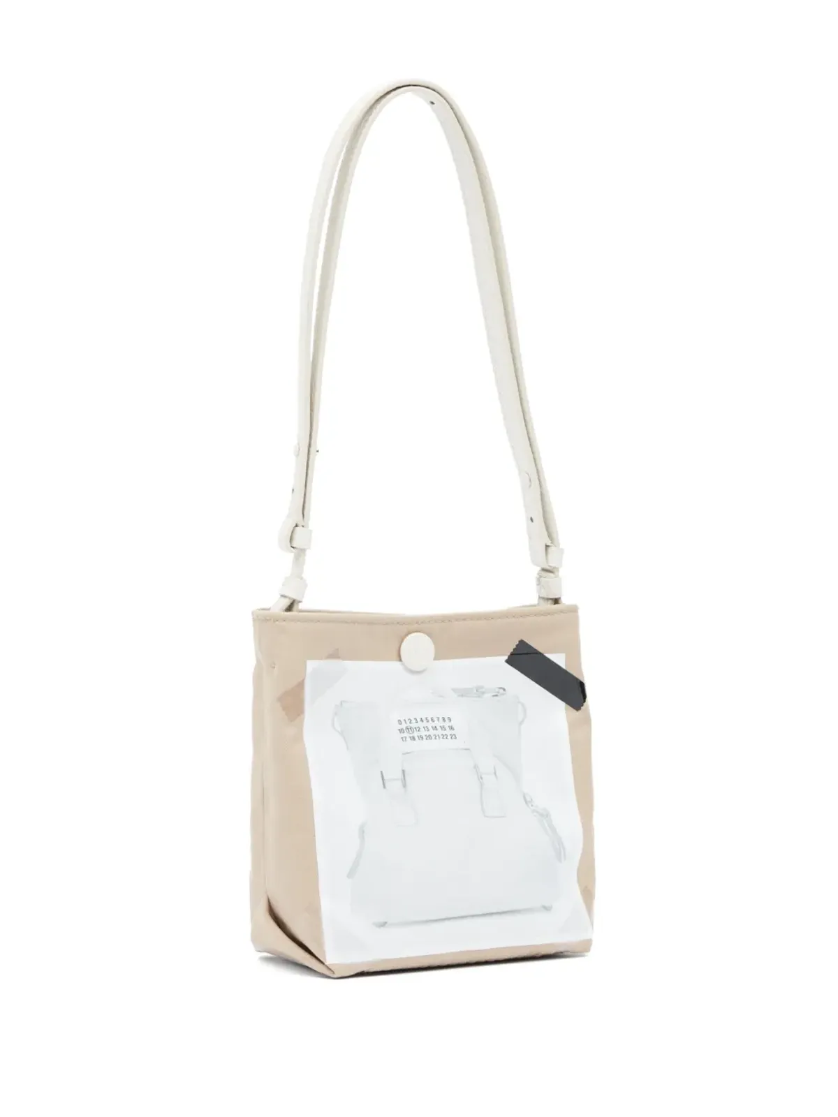 Maison Margiela 5AC トロンプ・ルイユ風プリント トートバッグ - ニュートラルカラー - 画像5