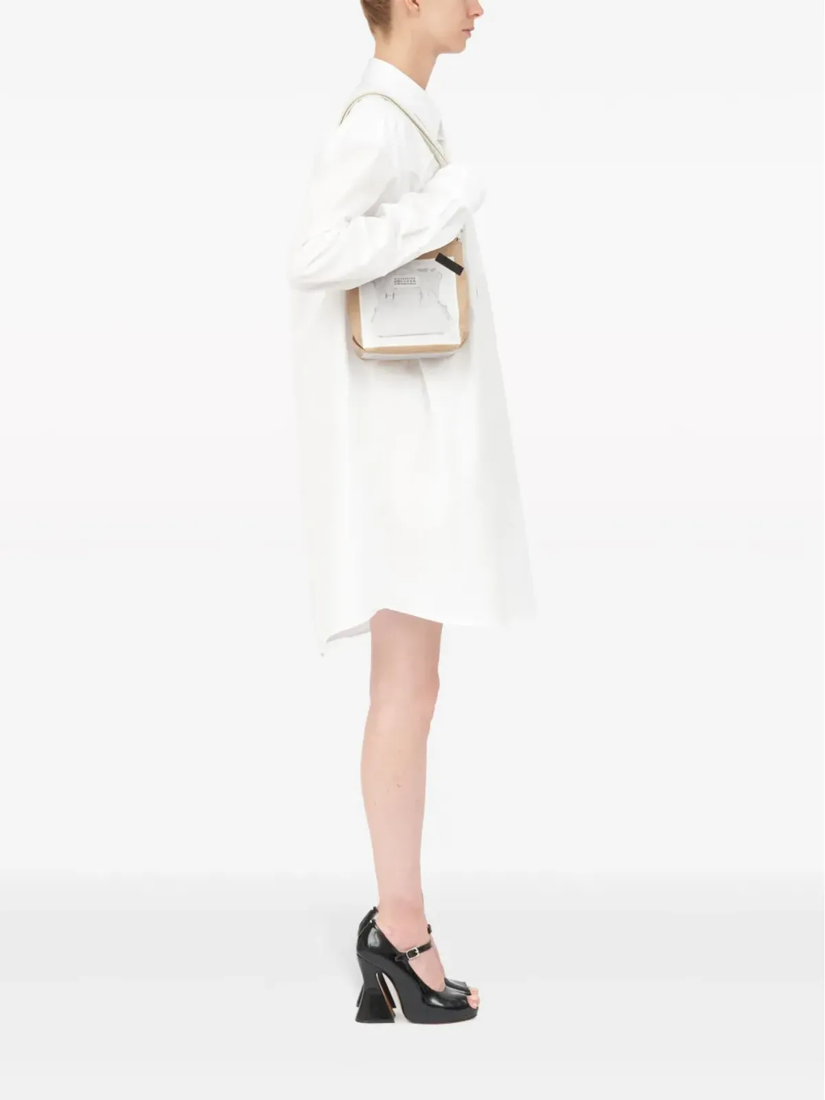 Maison Margiela 5AC トロンプ・ルイユ風プリント トートバッグ - ニュートラルカラー - 画像2