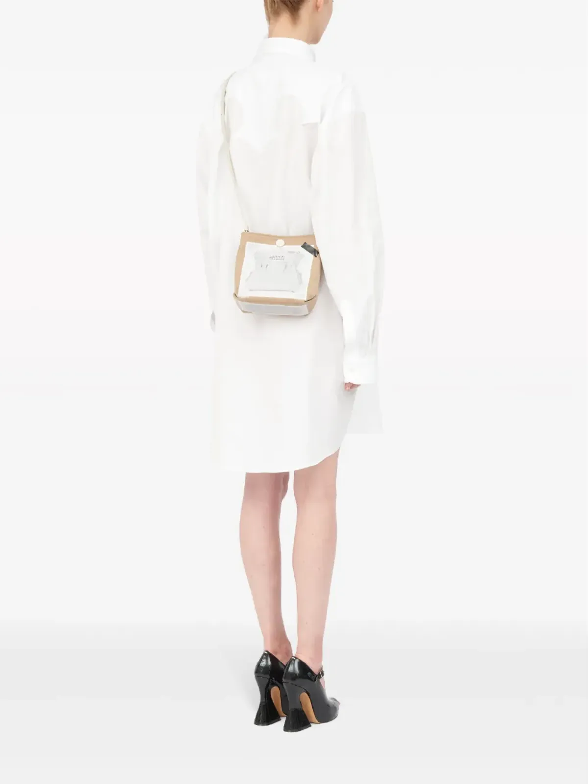 Maison Margiela 5AC トロンプ・ルイユ風プリント トートバッグ - ニュートラルカラー - 画像3