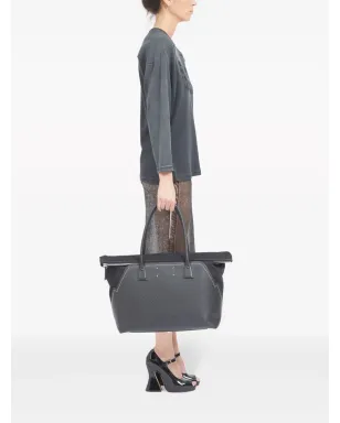 Maison Margiela 5AC レザー トートバッグ - ブラック - サムネイル3