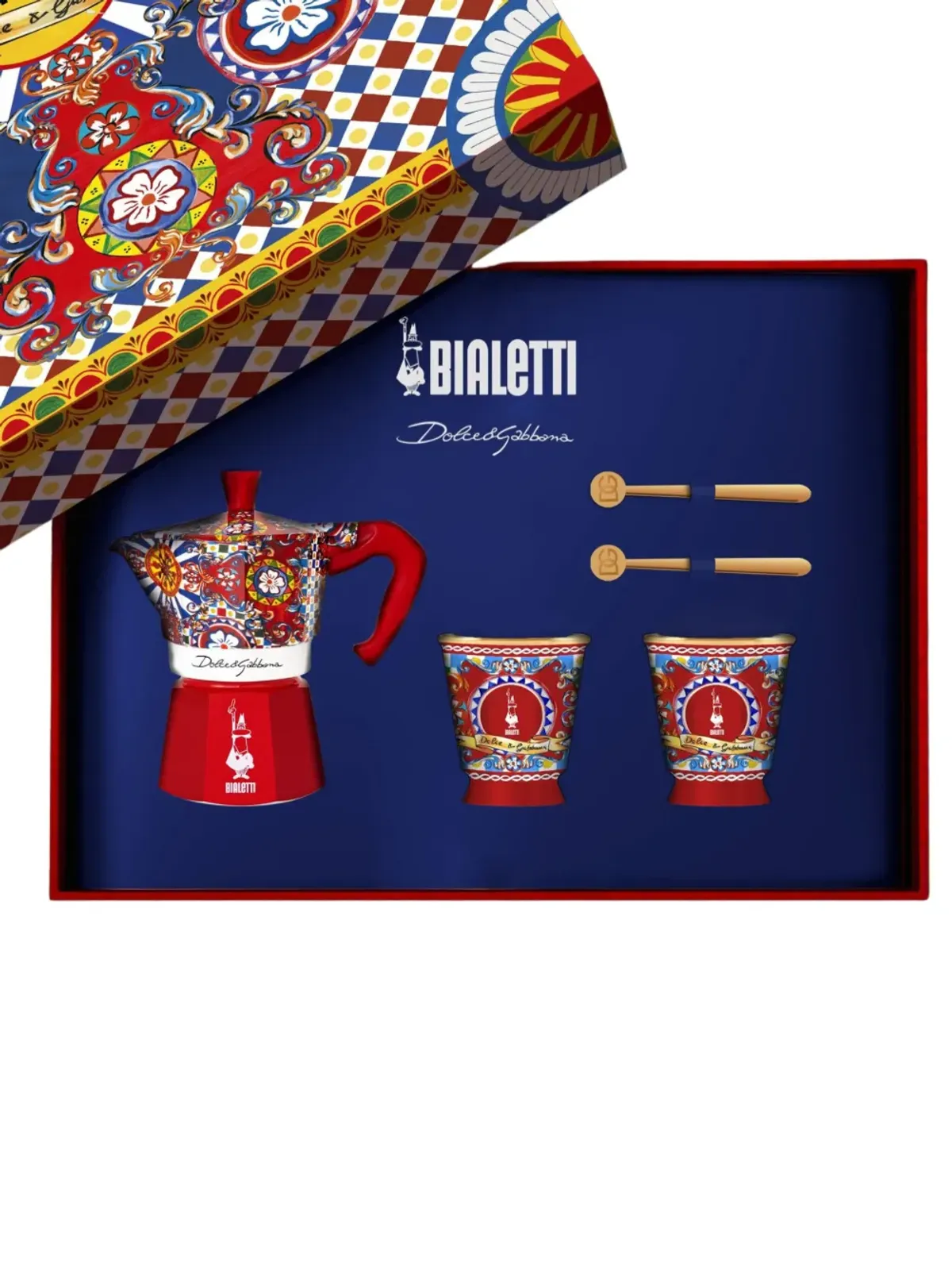 Dolce & Gabbana x Bialetti Moka Express アールデコ コーヒーメーカーセット（62g）- レッド - 画像2