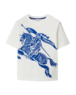 Burberry Kids EKDプリント クルーネック Tシャツ - White - サムネイル1