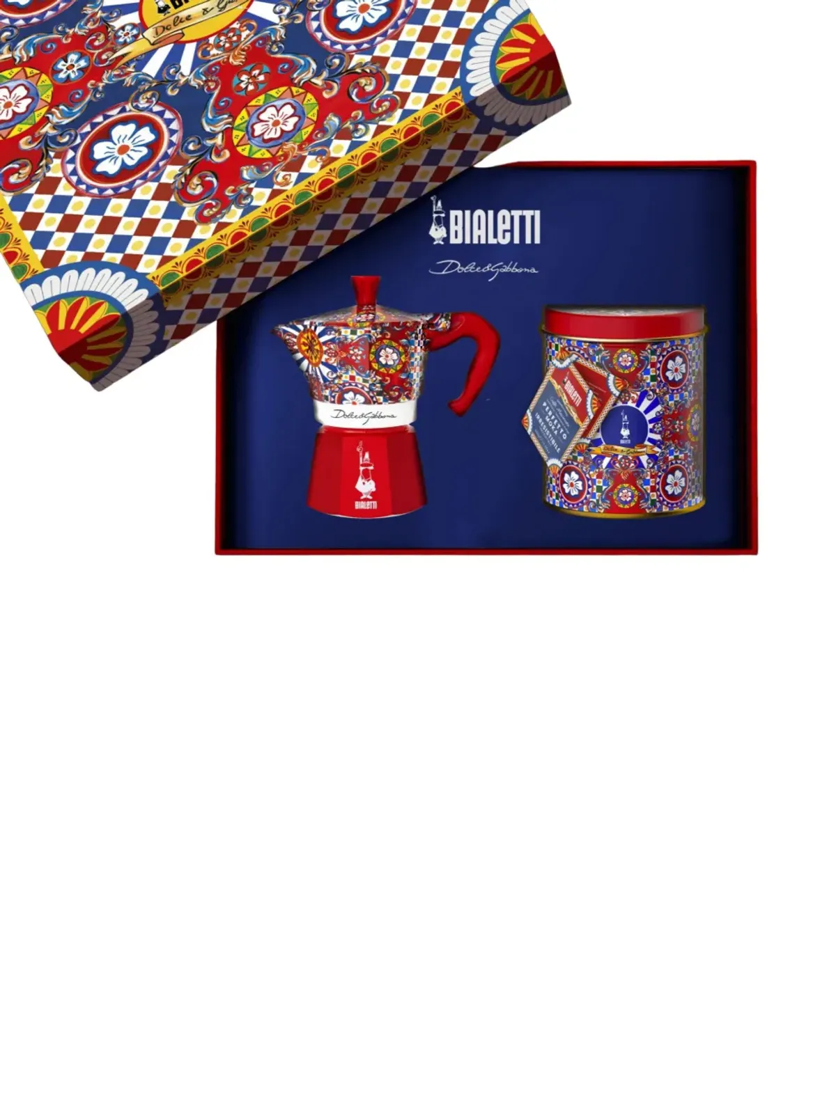 Dolce & Gabbana × Bialetti コラボ モカエクスプレス アールデコ コーヒーメーカーセット（93g） - レッド - 画像2