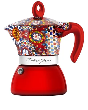 Dolce & Gabbana x Bialetti Moka Induction 2カップ コーヒーメーカー - レッド - サムネイル1