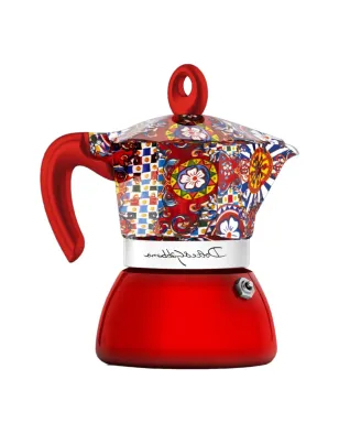 Dolce & Gabbana x Bialetti Moka Induction 2カップ コーヒーメーカー - レッド - サムネイル2