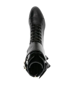 Alexandre Birman アーモンドトゥレザー ブーツ ブラック - サムネイル4