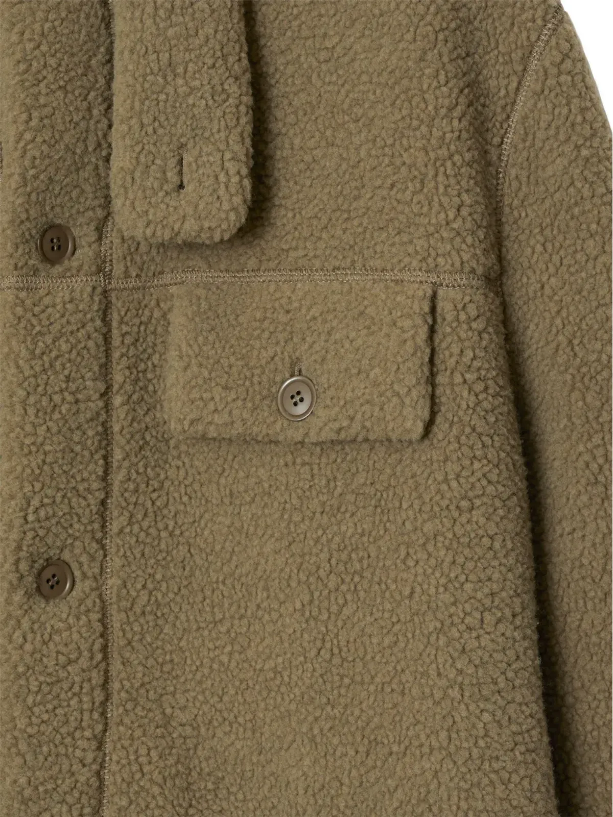 Burberry 長袖フリースオーバーシャツ - 画像5