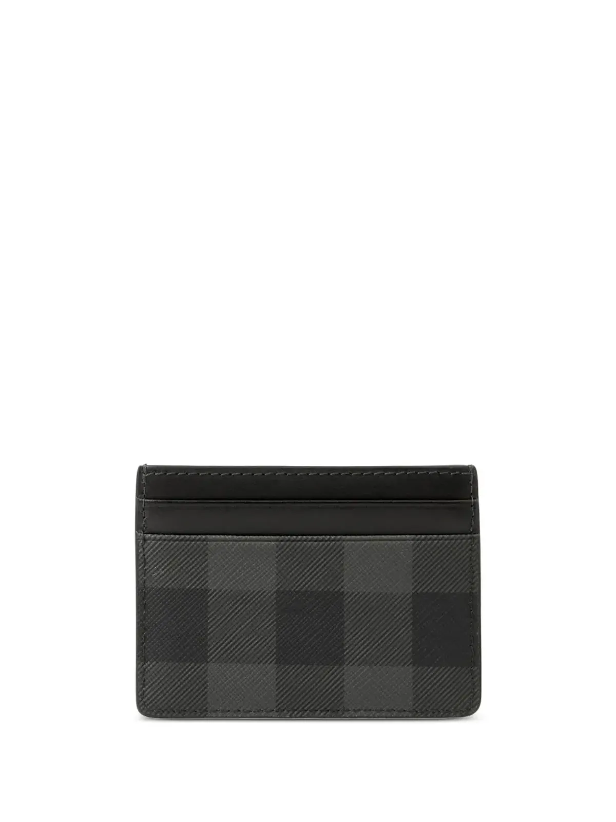 Burberry チェック柄カードホルダー グレー - 画像2