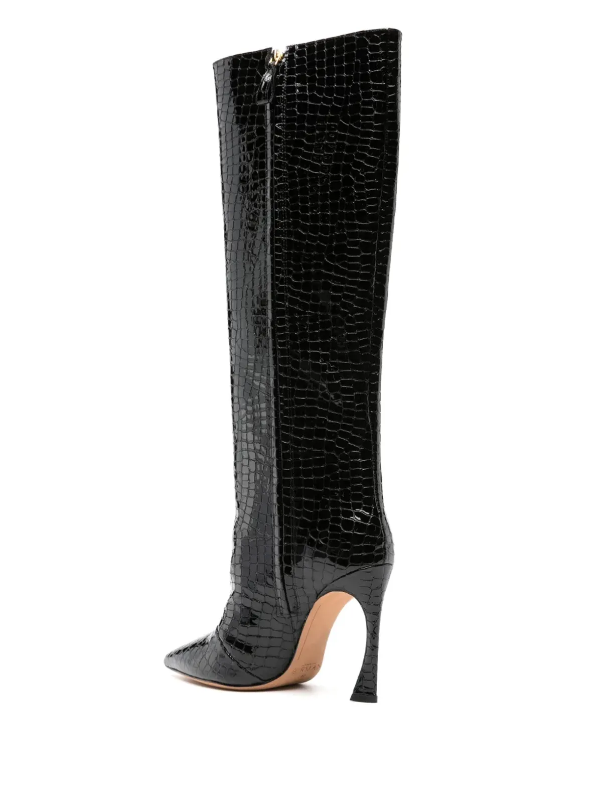 Alexandre Birman Kyra クロコダイル型押しブーツ - 画像3