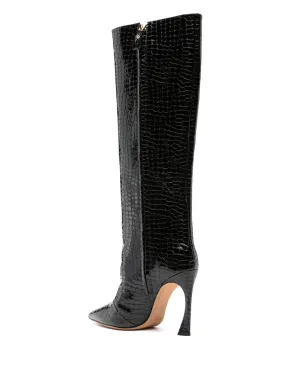 Alexandre Birman Kyra クロコダイル型押しブーツ - サムネイル3