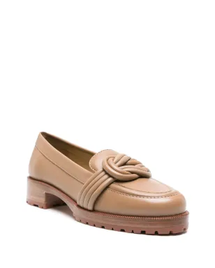 Alexandre Birman ノットディテイリング レザー ローファー - Brown - サムネイル2