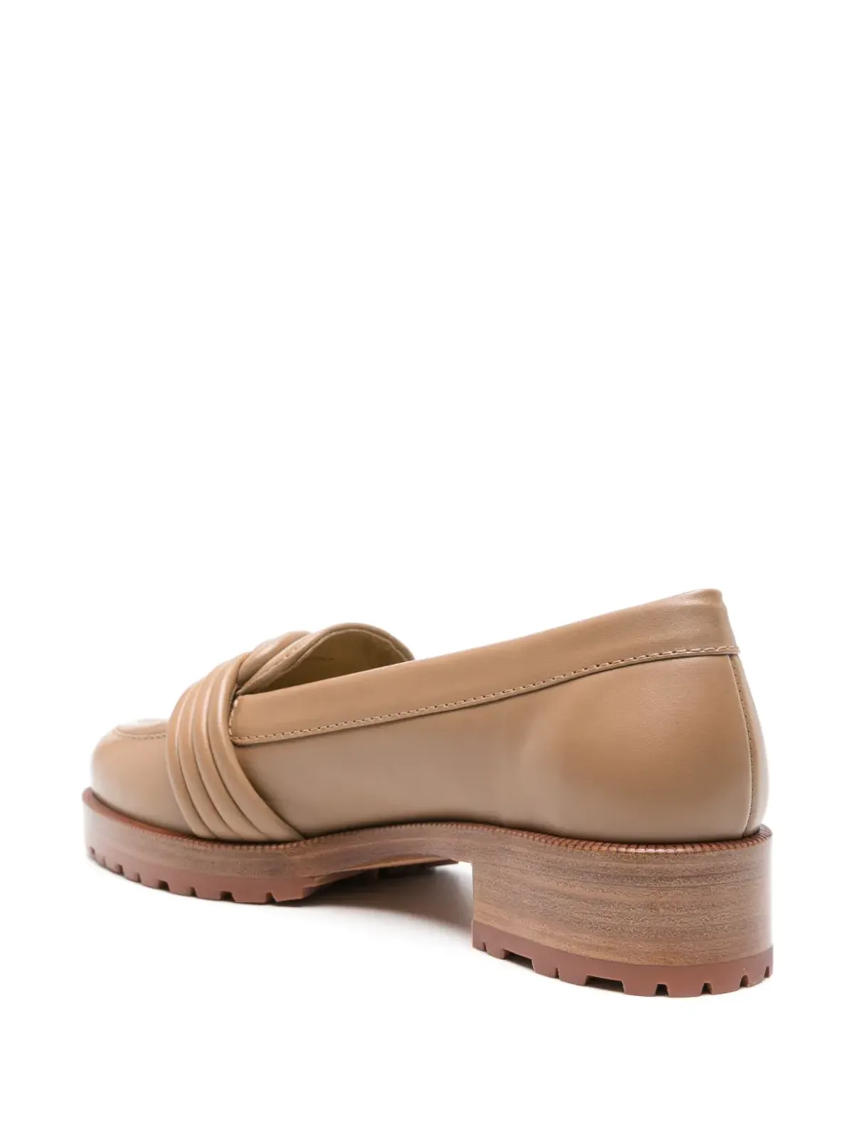 Alexandre Birman ノットディテイリング レザー ローファー - Brown - 画像3