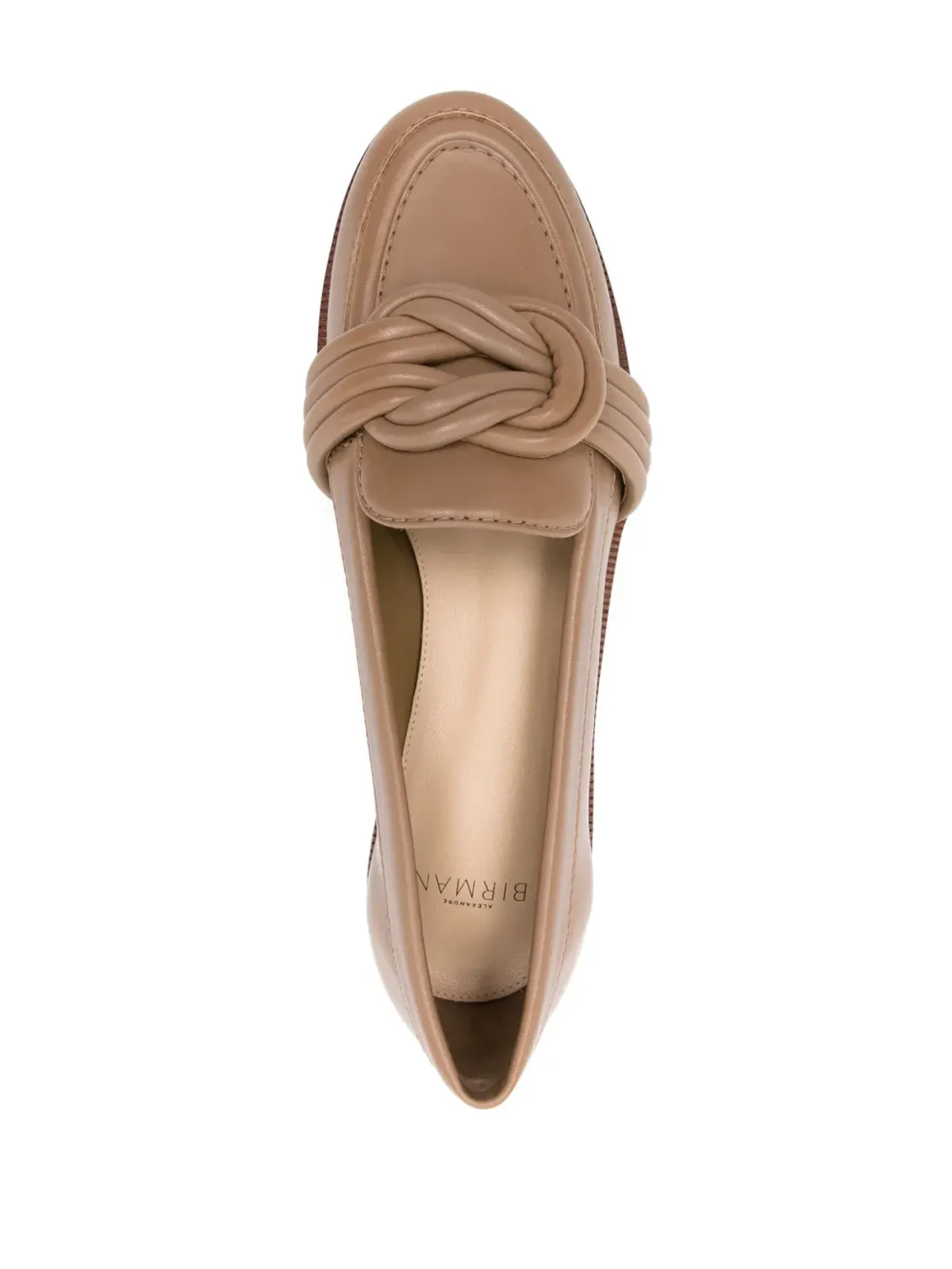 Alexandre Birman ノットディテイリング レザー ローファー - Brown - 画像4