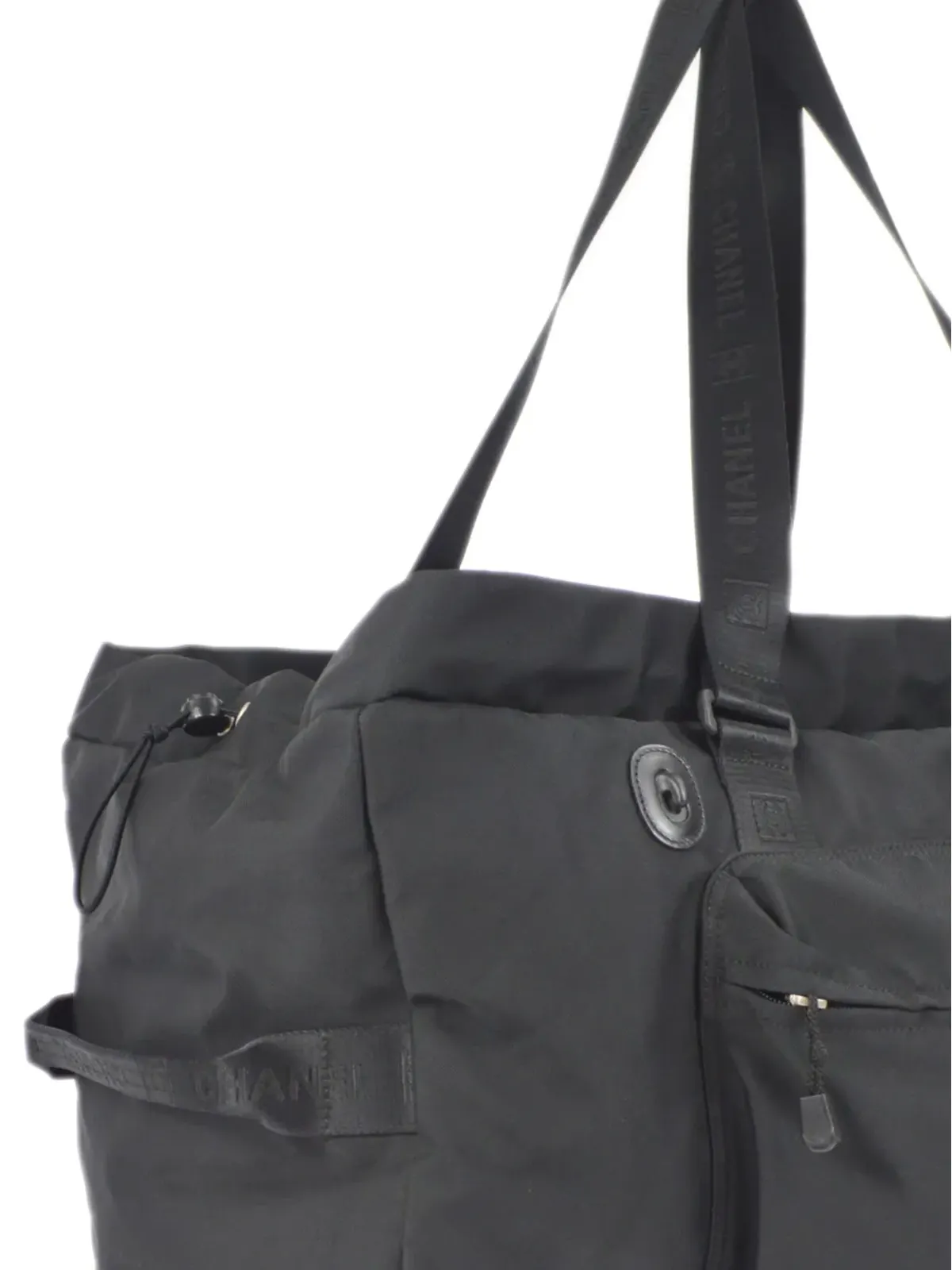 CHANEL ビンテージ ダッフルジムバッグ ブラック - 画像3