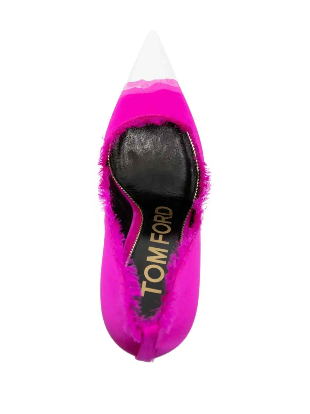 TOM FORD ペイント加工サテンパンプス - ピンク - 画像4