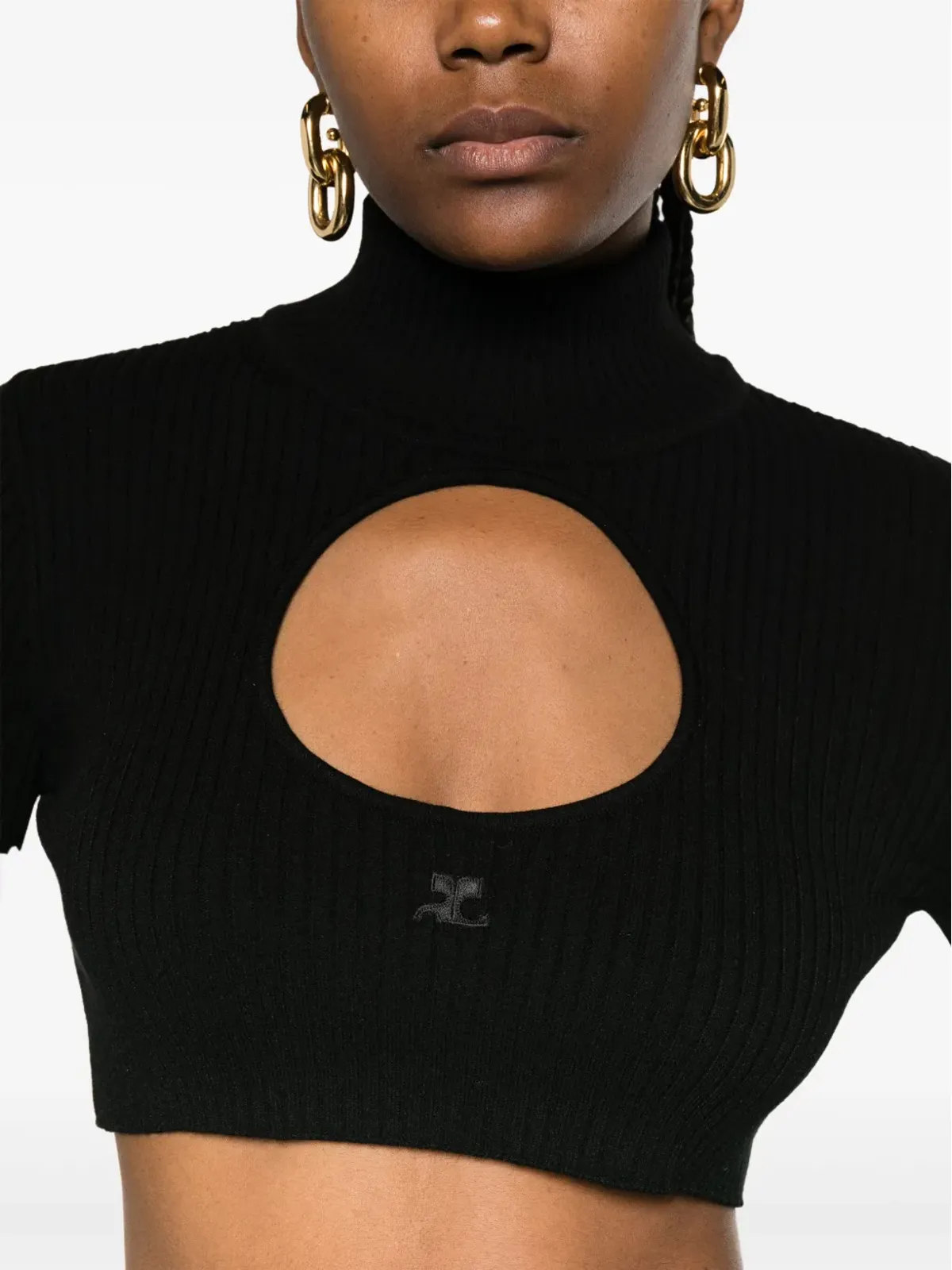 Courrèges ロゴ刺繍入り カットアウト ジャンパー - 画像5