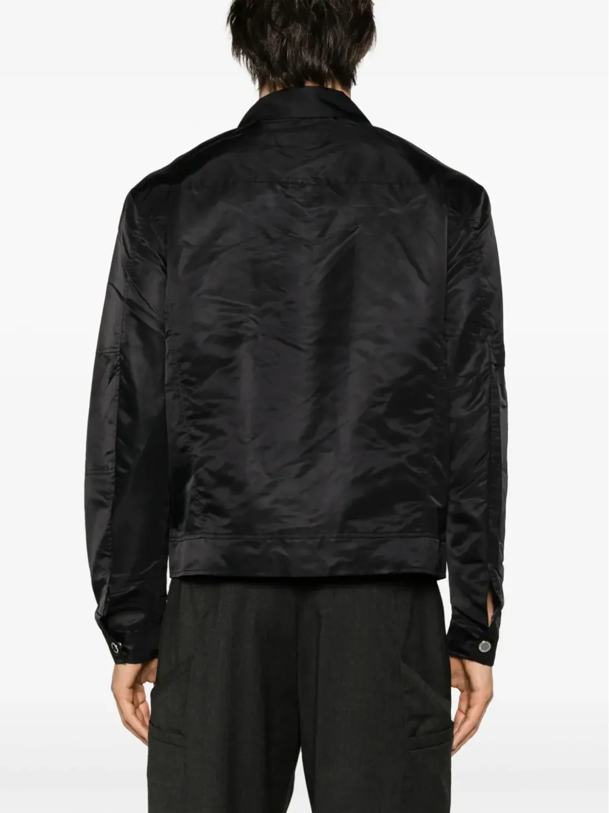 Han Kjø København ジップアップカラーシャツジャケット - 画像4