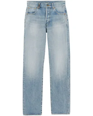 Saint Laurent ミッドライズ・ストレートジーンズ ブルー - サムネイル1