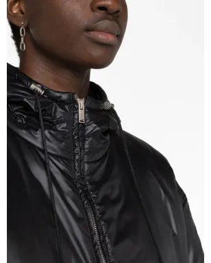 Saint Laurent Cassandre パディッド フード付きジャケット - ブラック - サムネイル3