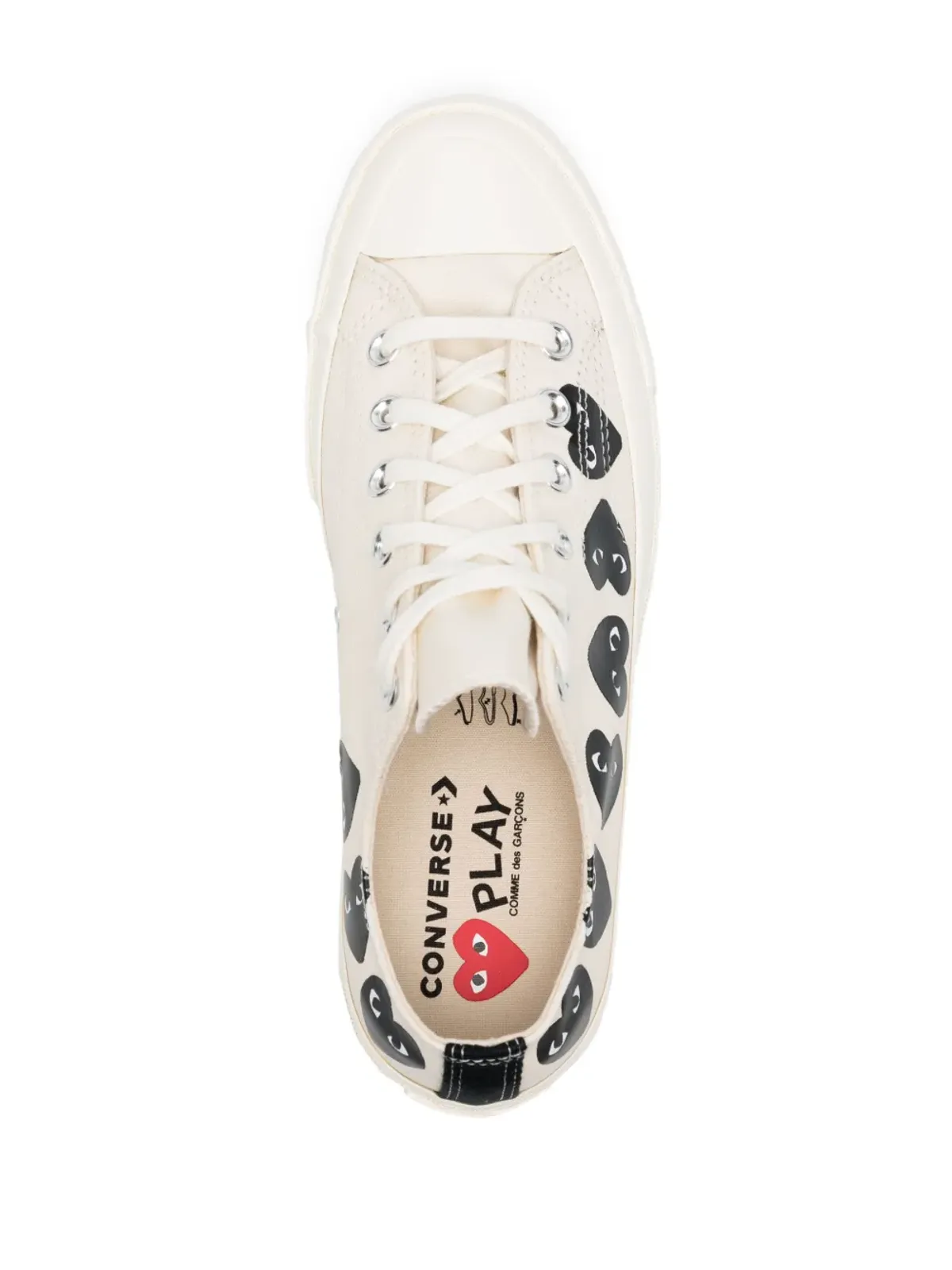 Comme Des Garçons Play x Converse Chuck 70 キャンバススニーカー - 画像4