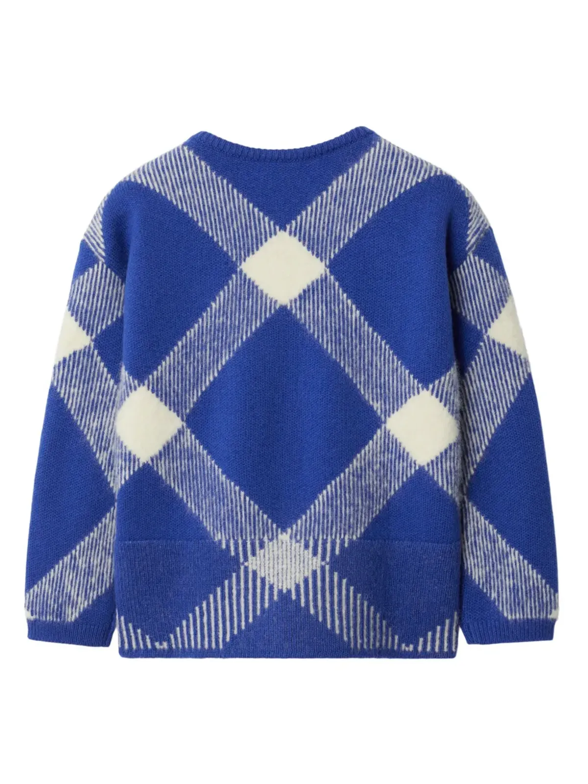 Burberry Kids ヴィンテージチェック柄ニットカーディガン - 画像2