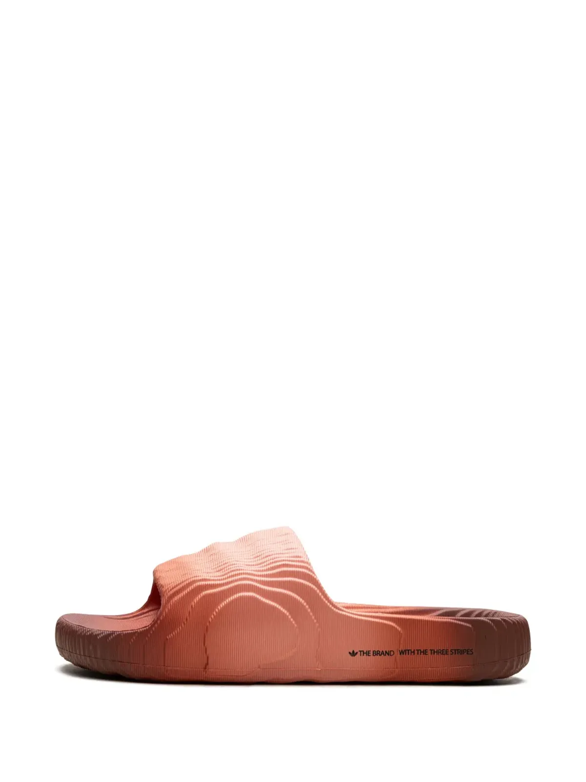 adidas Adilette 22 Wonder Clay スライドサンダル オレンジ - 画像5