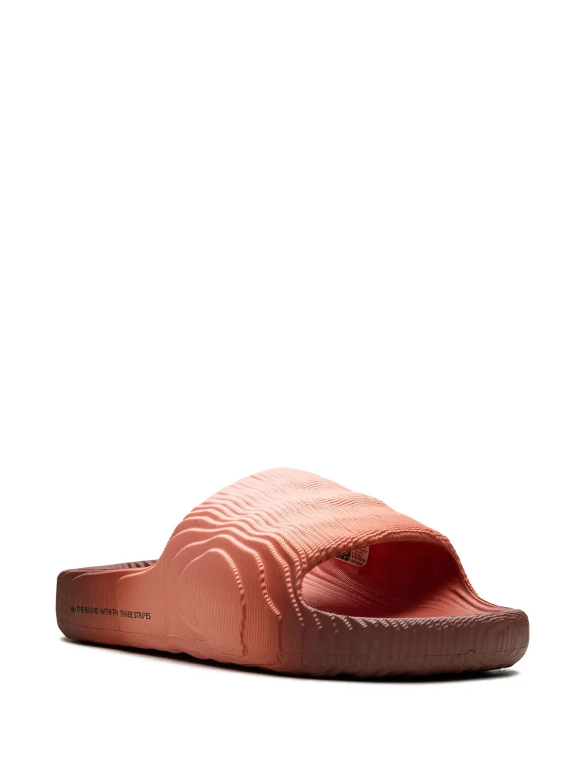 adidas Adilette 22 Wonder Clay スライドサンダル オレンジ - 画像2