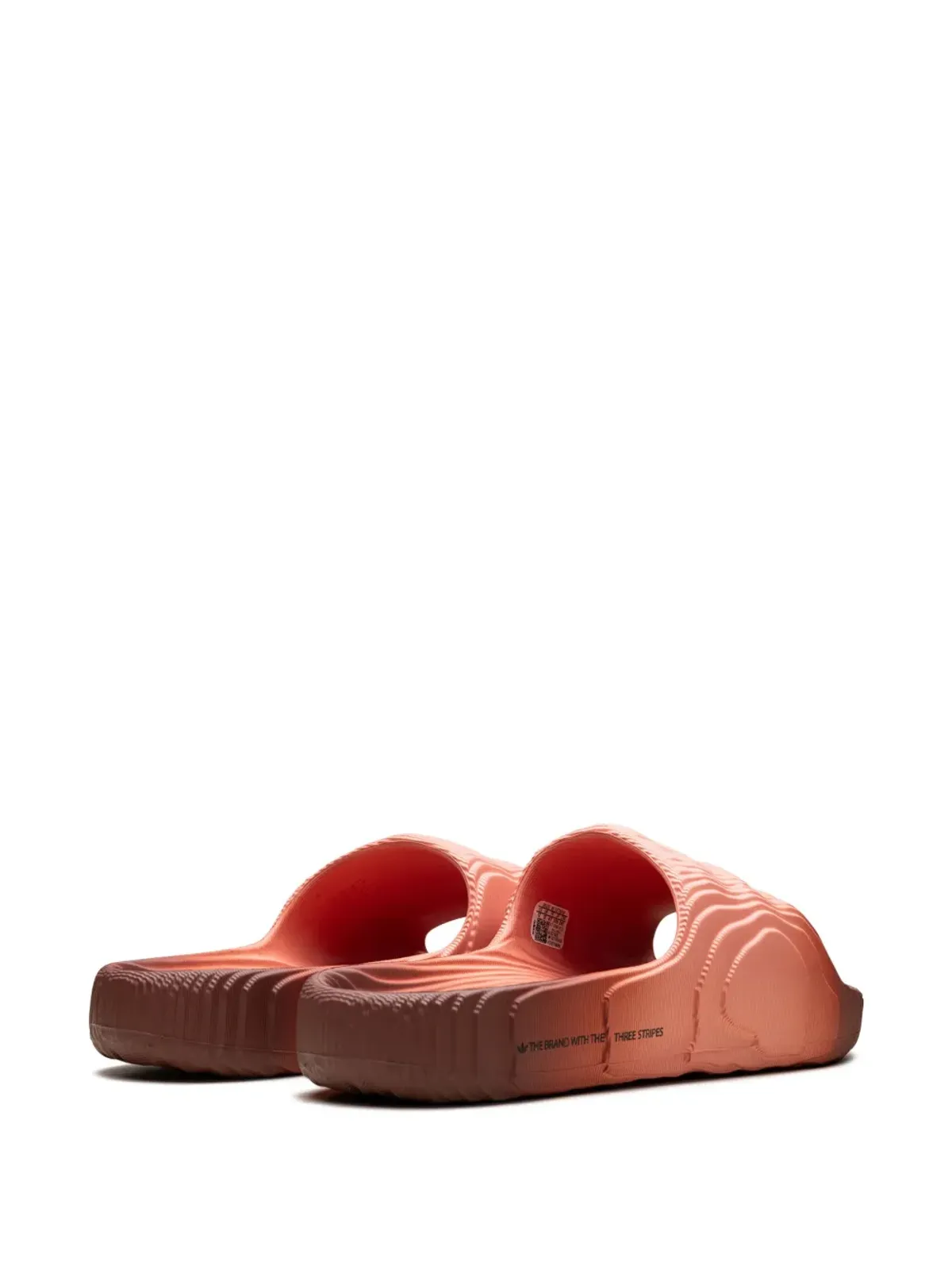 adidas Adilette 22 Wonder Clay スライドサンダル オレンジ - 画像3
