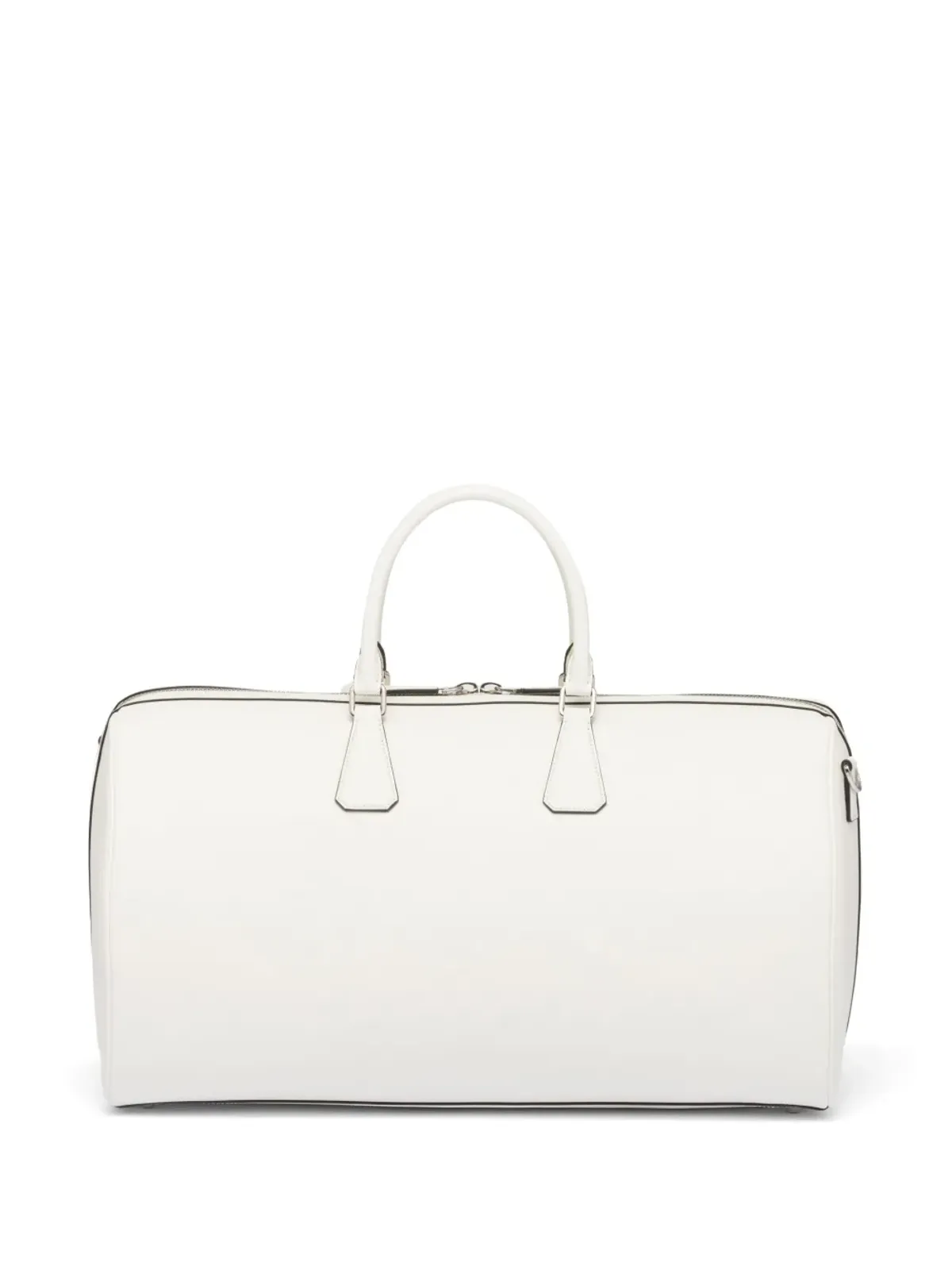Prada トライアングルロゴ レザーダッフルバッグ - 画像4