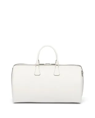 Prada トライアングルロゴ レザーダッフルバッグ - サムネイル4