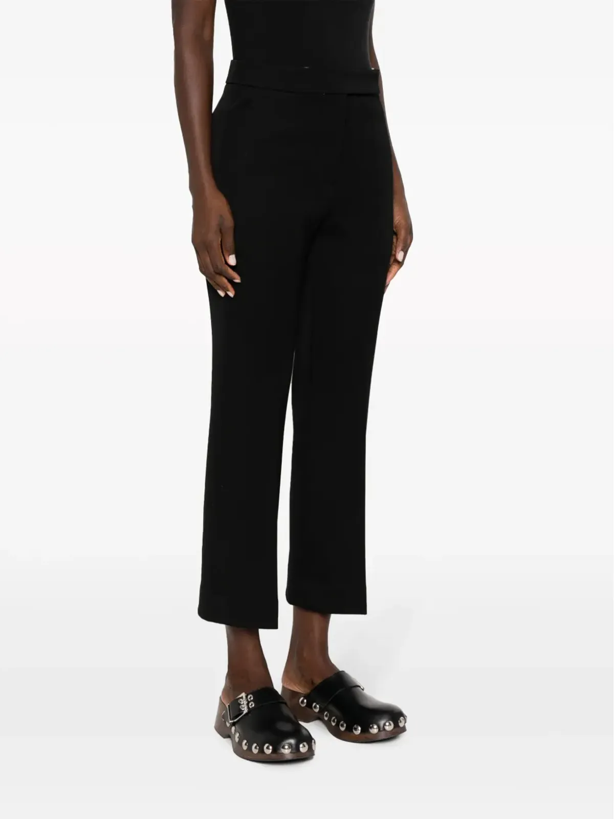 Tory Burch クロップド ウール テーラードパンツ - ブラック - 画像3
