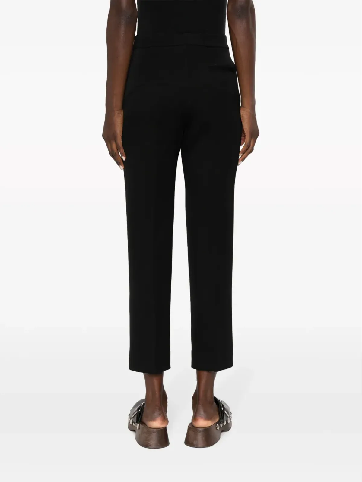 Tory Burch クロップド ウール テーラードパンツ - ブラック - 画像4