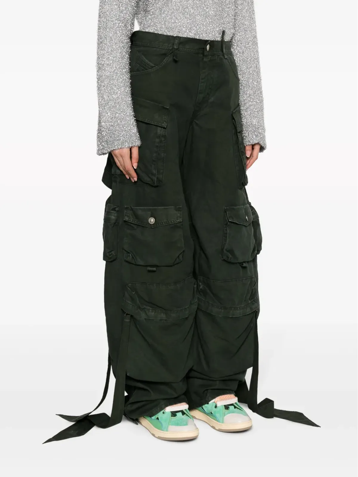 The Attico ファーン ローライズカーゴパンツ - 画像3