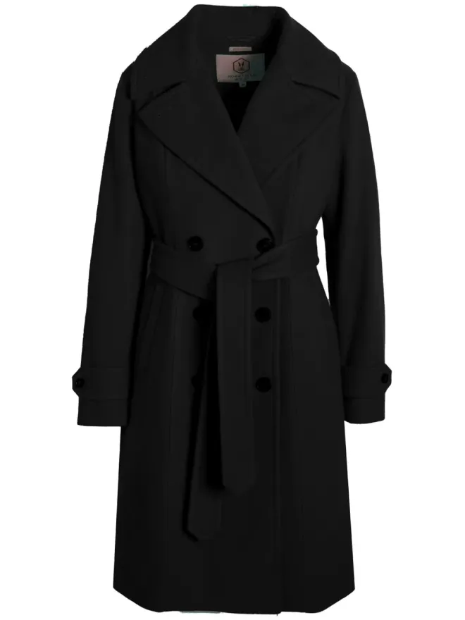 Norwegian Wool Norwegian Wool ノルウェージャンウール ダブルブレスト ウールブレンド コート - ブラックの商品画像