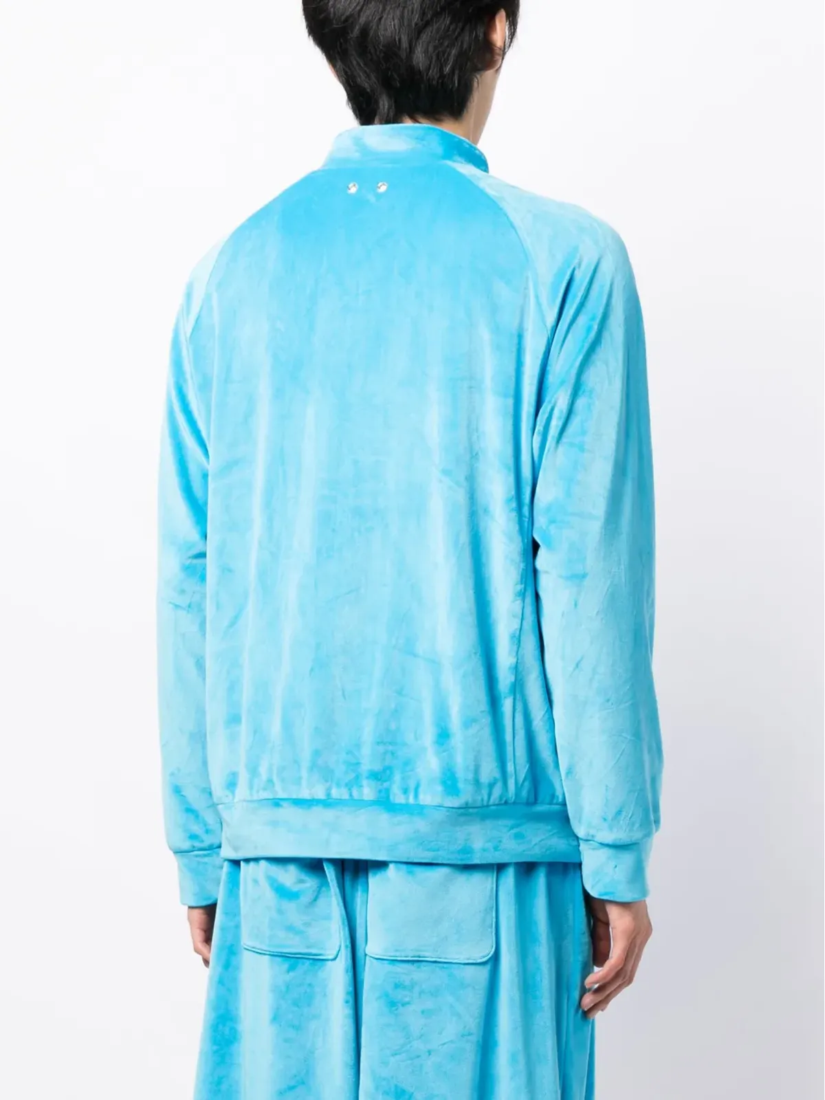 TEAM WANG design ブラッシュド仕上げジップアップジャケット - 画像5