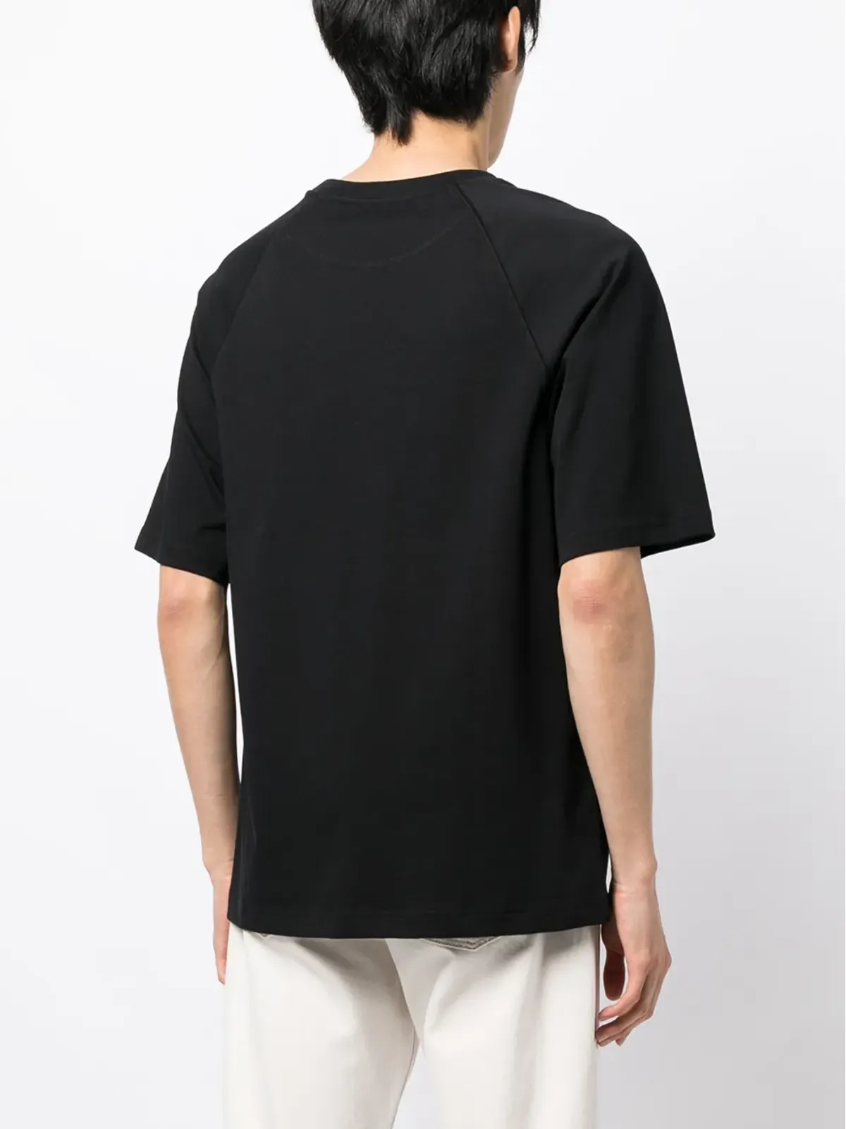 A.P.C. Willy ロゴ刺繍コットンTシャツ - ブラック - 画像4
