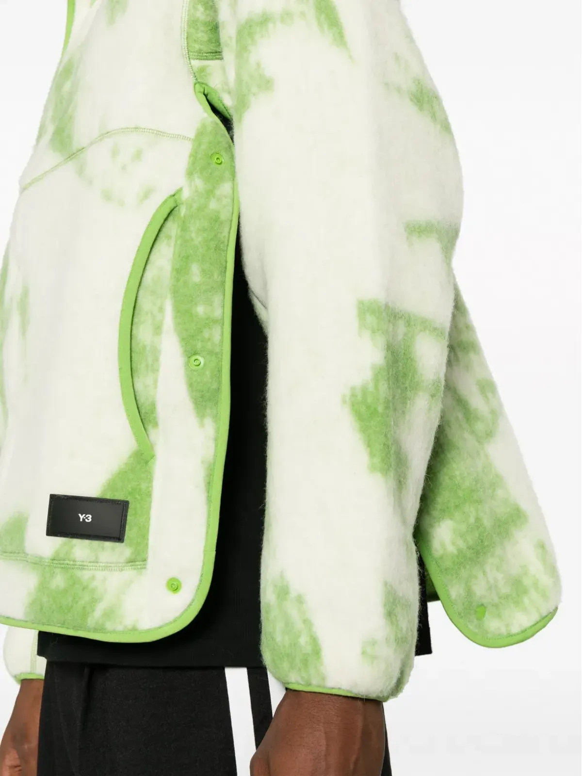 Y-3 ファジーフリース フード付きジャケット - 画像5
