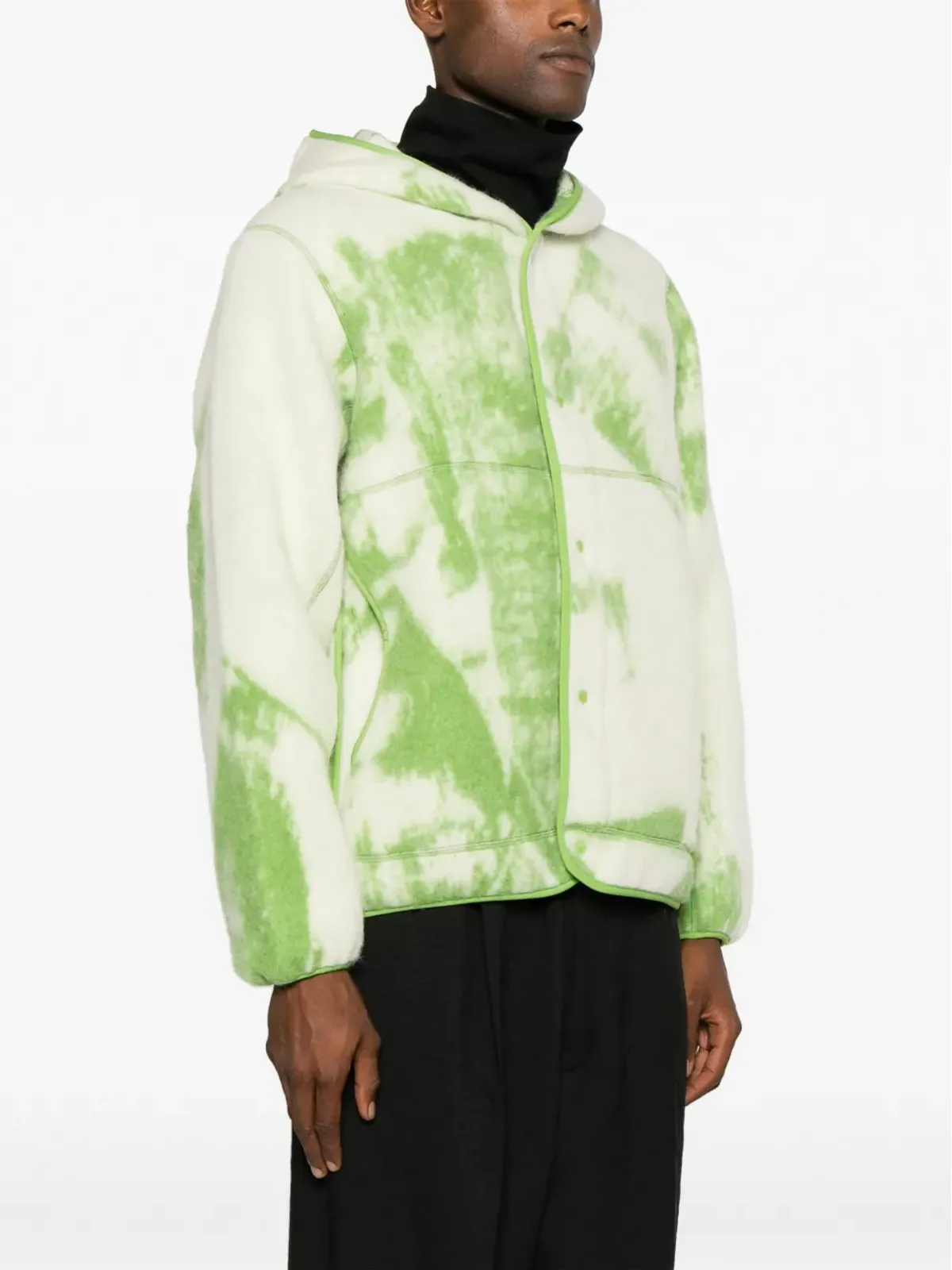 Y-3 ファジーフリース フード付きジャケット - 画像3