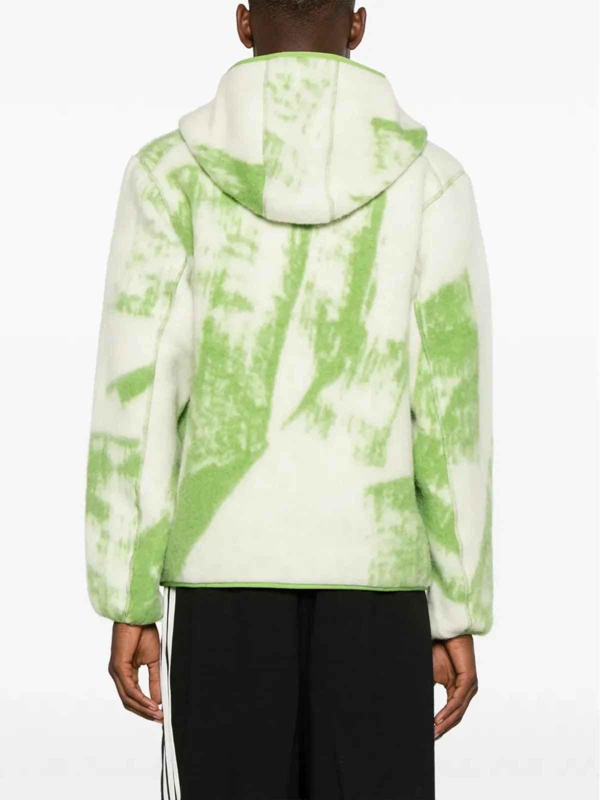 Y-3 ファジーフリース フード付きジャケット - 画像4