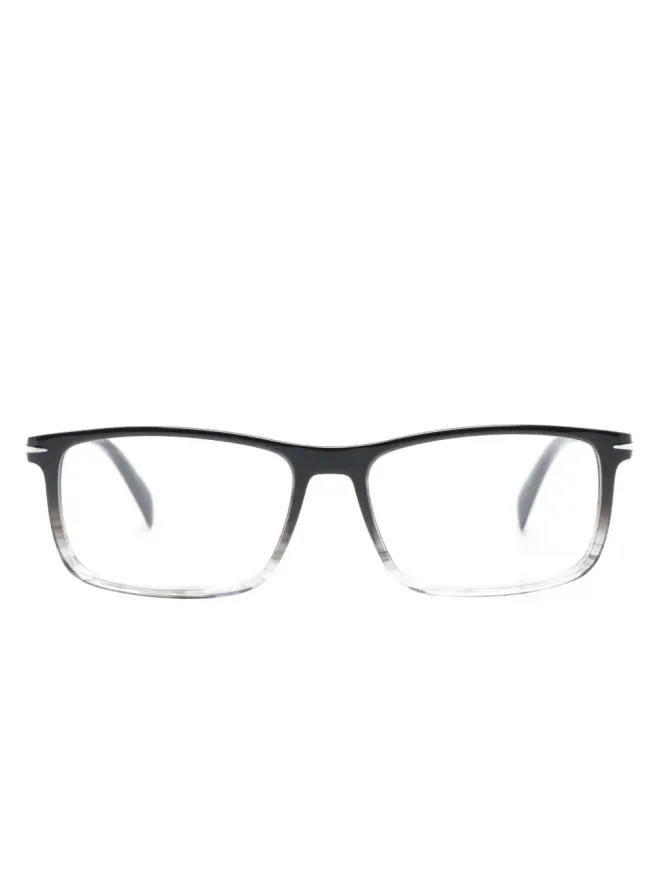 Eyewear by David Beckham Eyewear by David Beckham ツートーン長方形フレーム眼鏡の商品画像